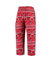 Men's Concepts Sport Red Georgia Bulldogs Ugly Sweater Knit Long Sleeve Top and Pant Set