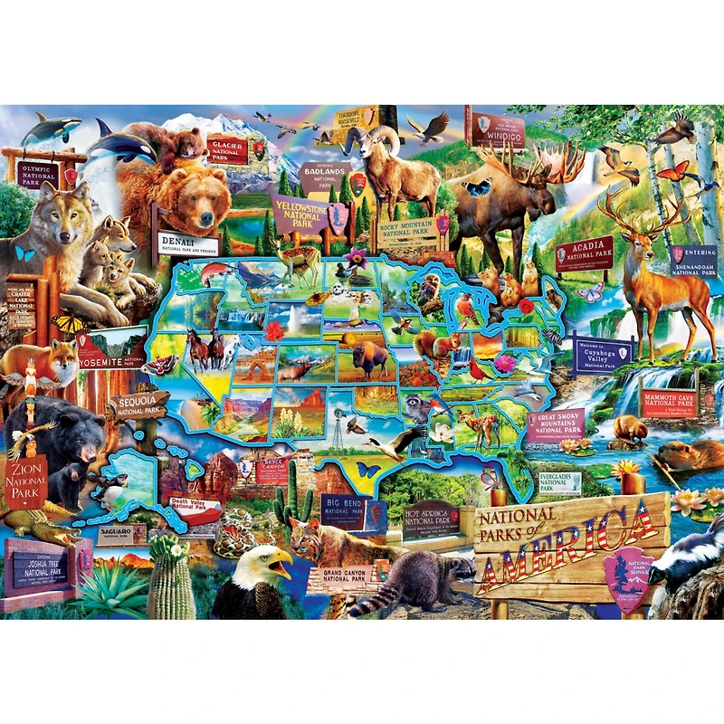 Signature Collection - Usa National Parks 3000 Piece Jigsaw Puzzle - Flawed