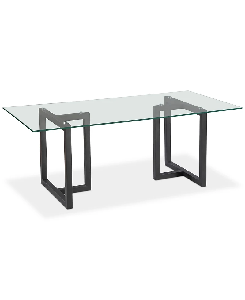 Emila Rectangular Glass Dining Table, Created for Macy's