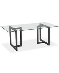 Emila Rectangular Glass Dining Table, Created for Macy's