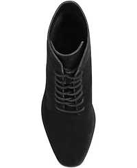 Journee Signature Women's Edda Snake Print Block Heel Lace Up Booties