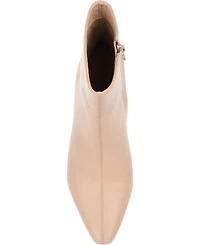 Journee Signature Women's Hydra Angular Stacked Heel Booties