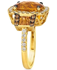 Le Vian Cinnamon Citrine (4-1/4 ct. t.w.), Nude Diamond (5/8 ct. t.w.) & Chocolate Diamond (1/5 ct. t.w.) Statement Ring in 14k Gold