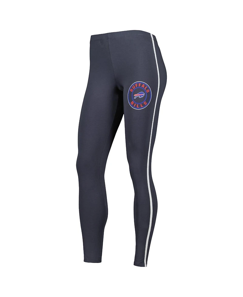 Women's Concepts Sport White, Charcoal Buffalo Bills Sonata T-shirt and Leggings Sleep Set