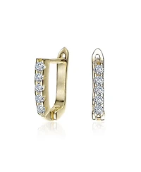 Clear Cubic Zirconia Extra Mini Hoop Earrings