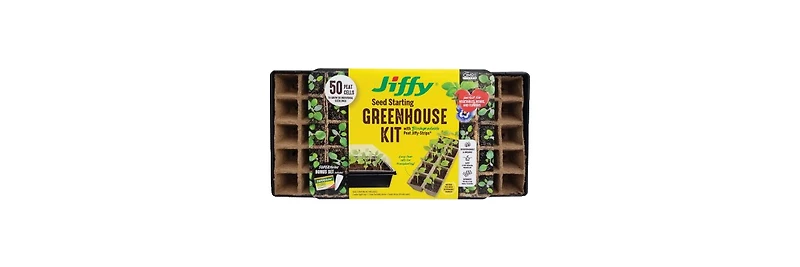 Jiffy Seed Starter Greenhouse, Grows 50 Seeds