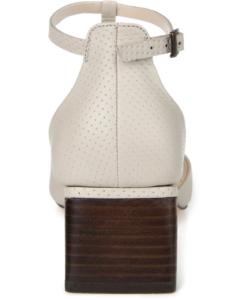 Journee Signature Women's Cameela Pointed Toe T Strap Block Heel Pumps