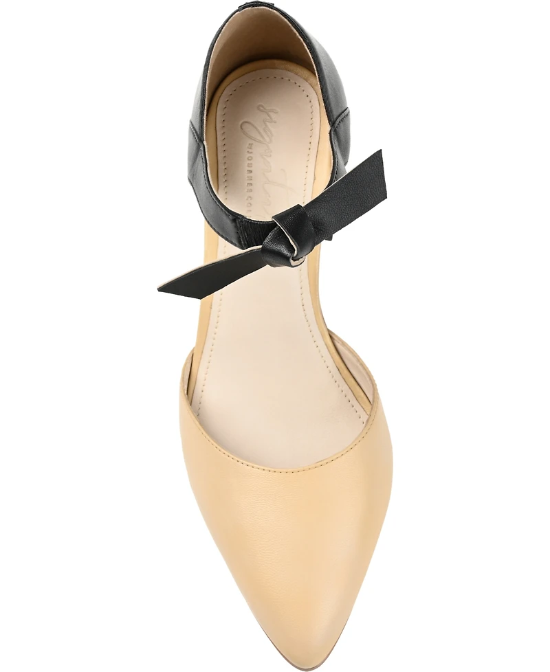 Journee Signature Women's Camille Two-Piece Block Heel Pumps