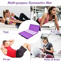 Costway 4'x8'x2'' Gymnastics Yoga Mat Thick Folding Panel Gym