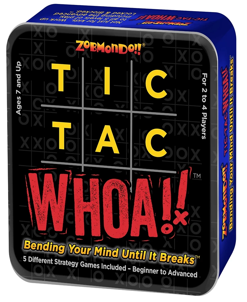 Zobmondo Tic Tac Whoa the 5-in-1 Tic Tac Toe Card Game
