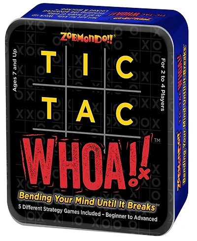 Zobmondo Tic Tac Whoa the 5-in-1 Tic Tac Toe Card Game
