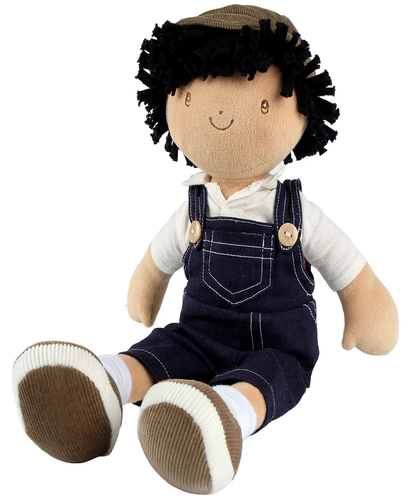 Bonikka Tikiri Toys Joe Fabric Boy Baby Doll in Dungaree and Cap