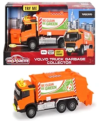Majorette Volvo Truck Garbage Collector Die-Cast Light Sound Vehicle
