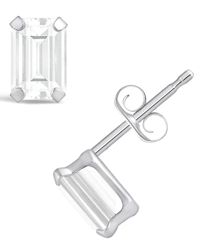 Macy's Gemstone Stud Earrings 10k White Gold
