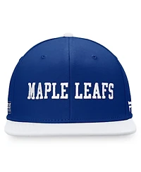 Men's Fanatics Blue, White Toronto Maple Leafs Iconic Color Blocked Snapback Hat