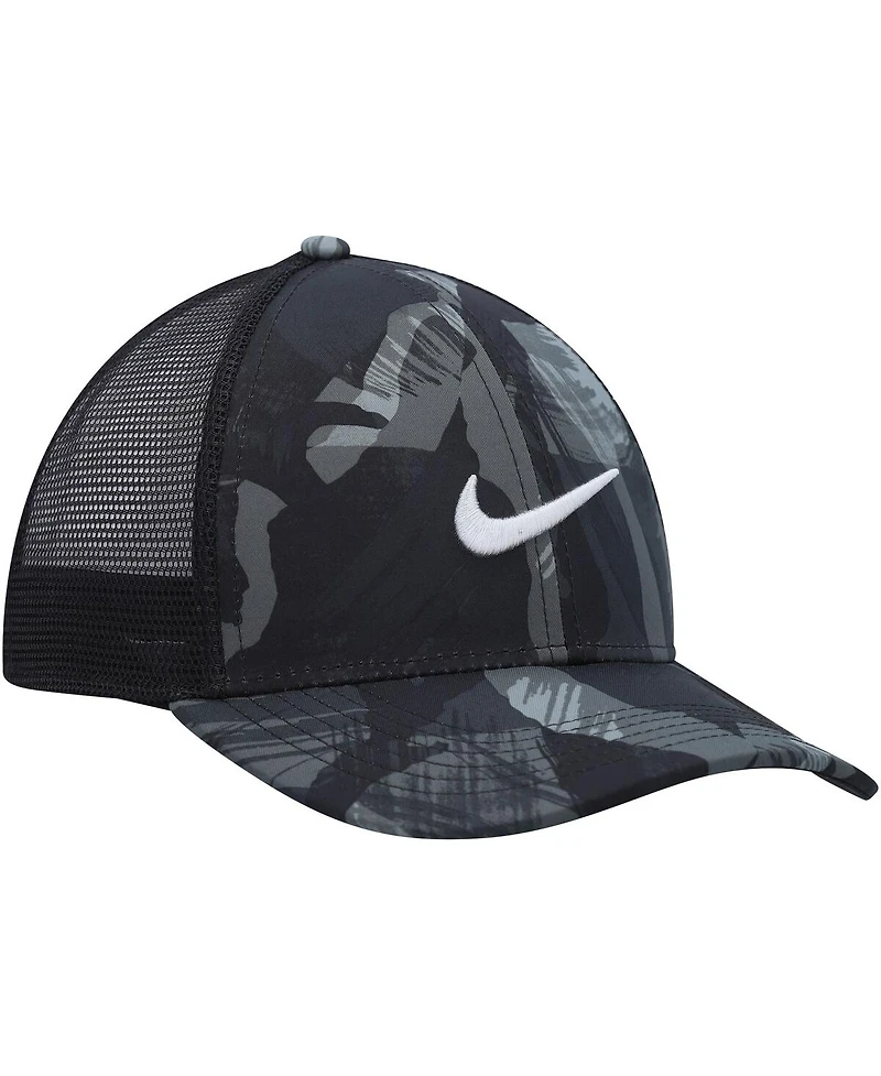Men's Nike Gray and Black Legacy91 Trucker Performance Snapback Hat