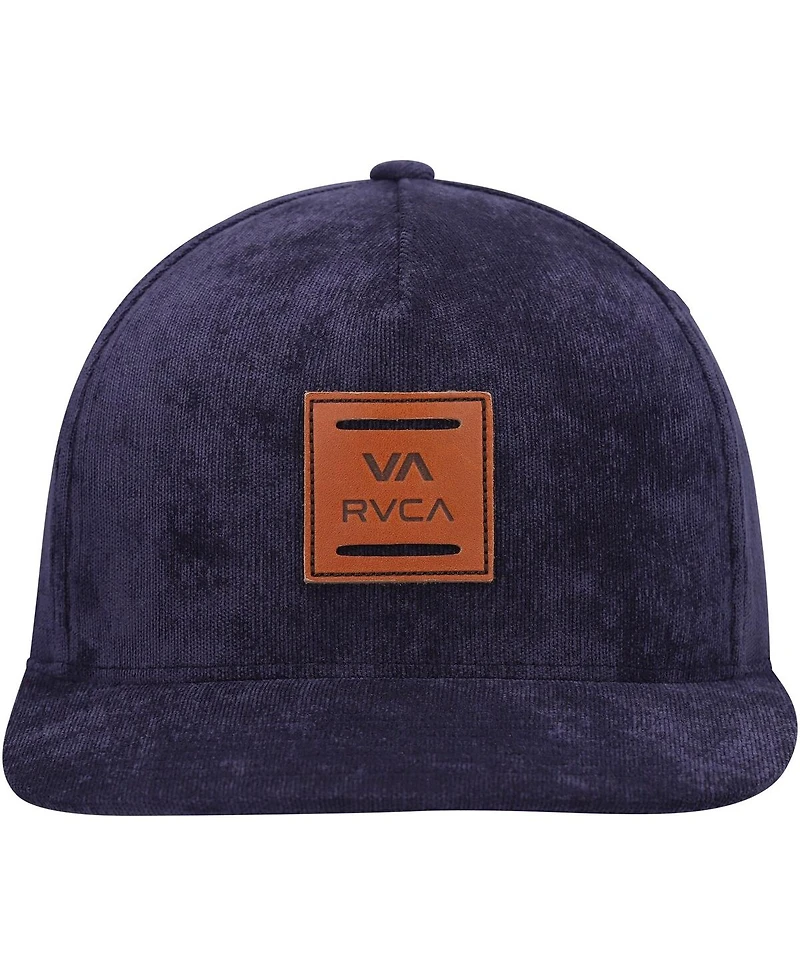 Men's Rvca Navy All The Way Snapback Hat