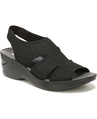 BZees Daytona Washable Slingback Wedge Sandals