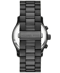 Michael Kors Unisex Runway Chronograph Black Stainless Steel Bracelet Watch, 45mm