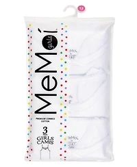 3 Pack Girl's Cotton Blend Lightweight Camisoles Toddler|Child