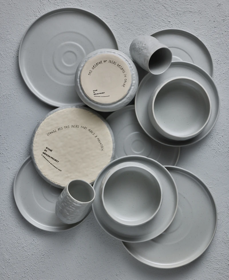 Stone by Mercer Project Shosai 16 Pc. Dinnerware Set, Service for 4
