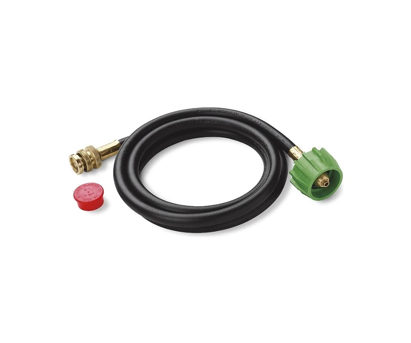 Weber Q 1200 Gas Grill (Black) And Adapter Hose