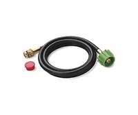 Weber Q 1200 Gas Grill (Black) And Adapter Hose