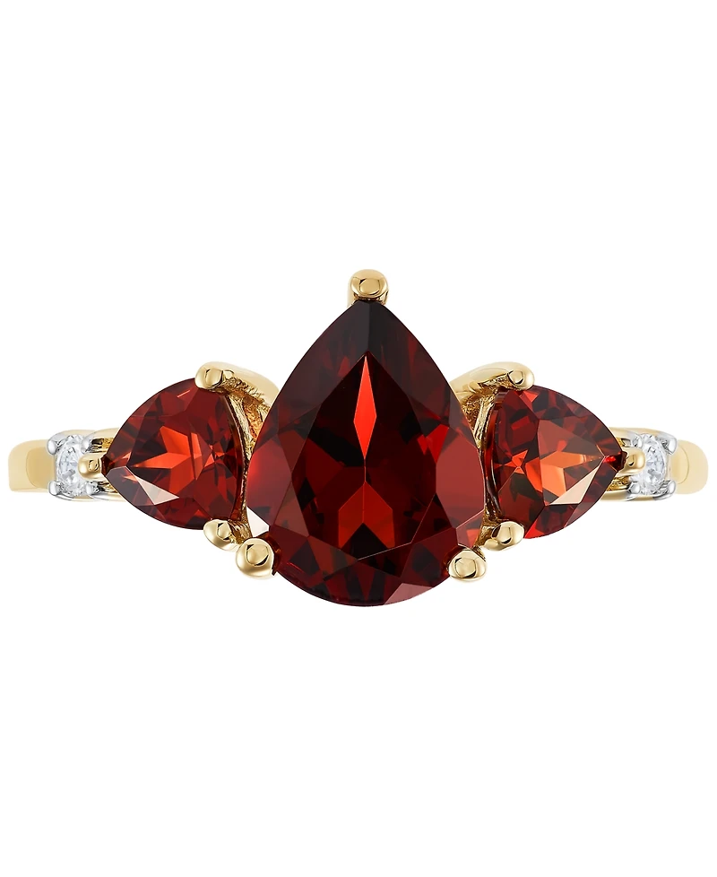 Garnet (2-3/4 ct. t.w.) & Diamond (1/20 ct. t.w.) Ring in 14k Gold