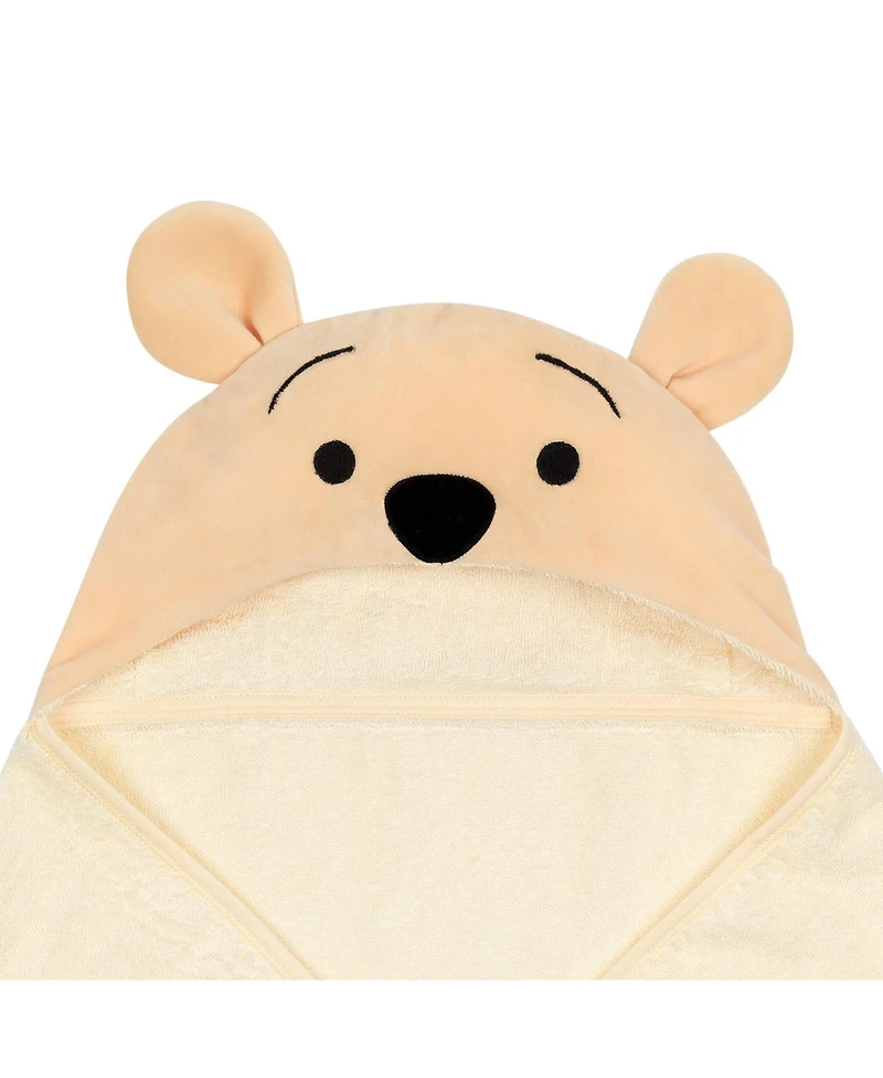 Lambs & Ivy Baby Disney Winnie the Pooh Tan Cotton Hooded Bath Towel