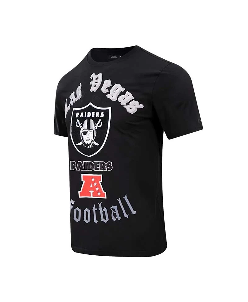Men's Pro Standard Black Las Vegas Raiders Old English T-shirt