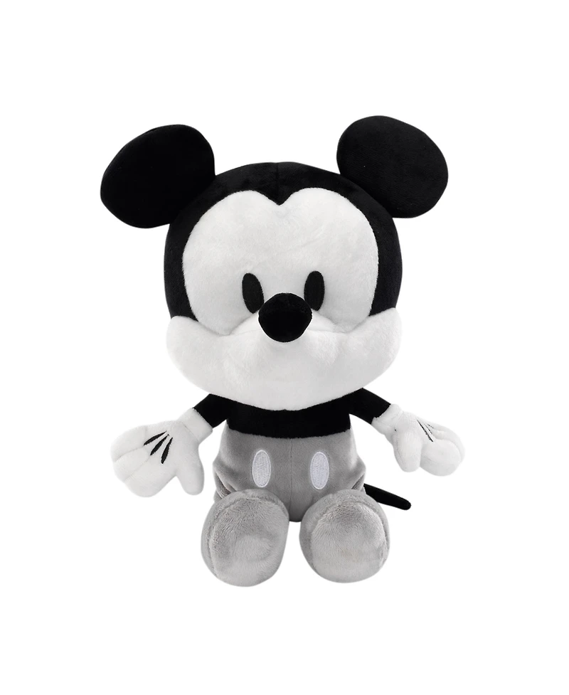 Lambs & Ivy Disney Baby Mickey Mouse Black/White Plush Stuffed Animal Toy by
