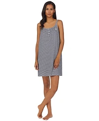 Lauren Ralph Cotton Knit Double-Strap Nightgown
