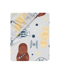 Lambs & Ivy Star Wars Signature Millennium Falcon 100% Cotton Fitted Crib Sheet