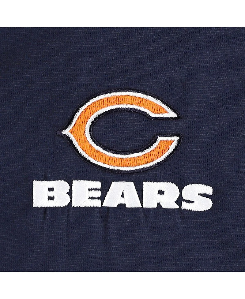 Men's Dunbrooke Navy Chicago Bears Hurricane Raglan Full-Zip Windbreaker Jacket