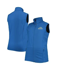 Men's Dunbrooke Royal Los Angeles Chargers Big and Tall Archer Softshell Full-Zip Vest