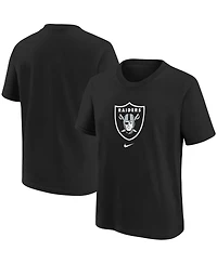 Big Boys Nike Black Las Vegas Raiders Logo T-shirt