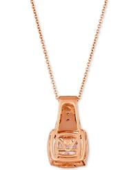 Le Vian Peach Morganite (1-1/4 ct. t.w.) & Diamond (1/4 ct. t.w.) Pendant Necklace in 14k Rose Gold