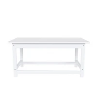 WestinTrends 3-Piece Outdoor Patio Adirondack Coffee Table and Side Set