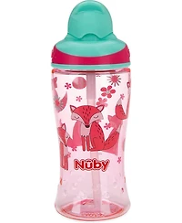 Nuby Toddler Thirsty No-Spill Boost Cup with Soft Straw, 12oz, 2 Pack