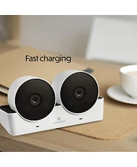 Wasserstein Charging Station Compatible with Google Nest Cam Outdoor or Indoor, Battery - Dual Charging Slot for Nest Cam (Nest Cam Not Included)