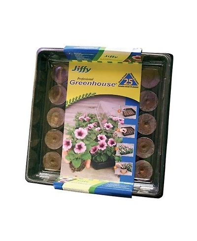 Jiffy Professional All-in-One Greenhouse, Holds 25 Plants