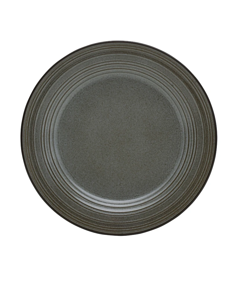 Mikasa Swirl Graphite 16 Piece Dinnerware Set, Service for 4
