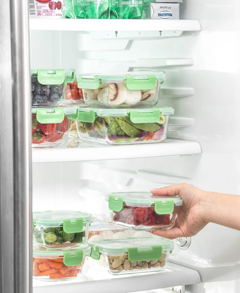 JoyJolt 24-Pc. Glass Storage Containers with Lids