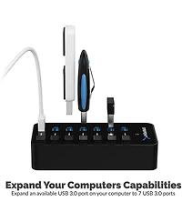 Sabrent Hb-BUP7 Individual Power Switches & LEDs 7-Port Usb 3.0 Hub