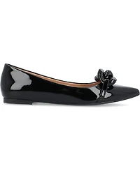 Journee Collection Women's Clareene Chain Pointed Toe Flats
