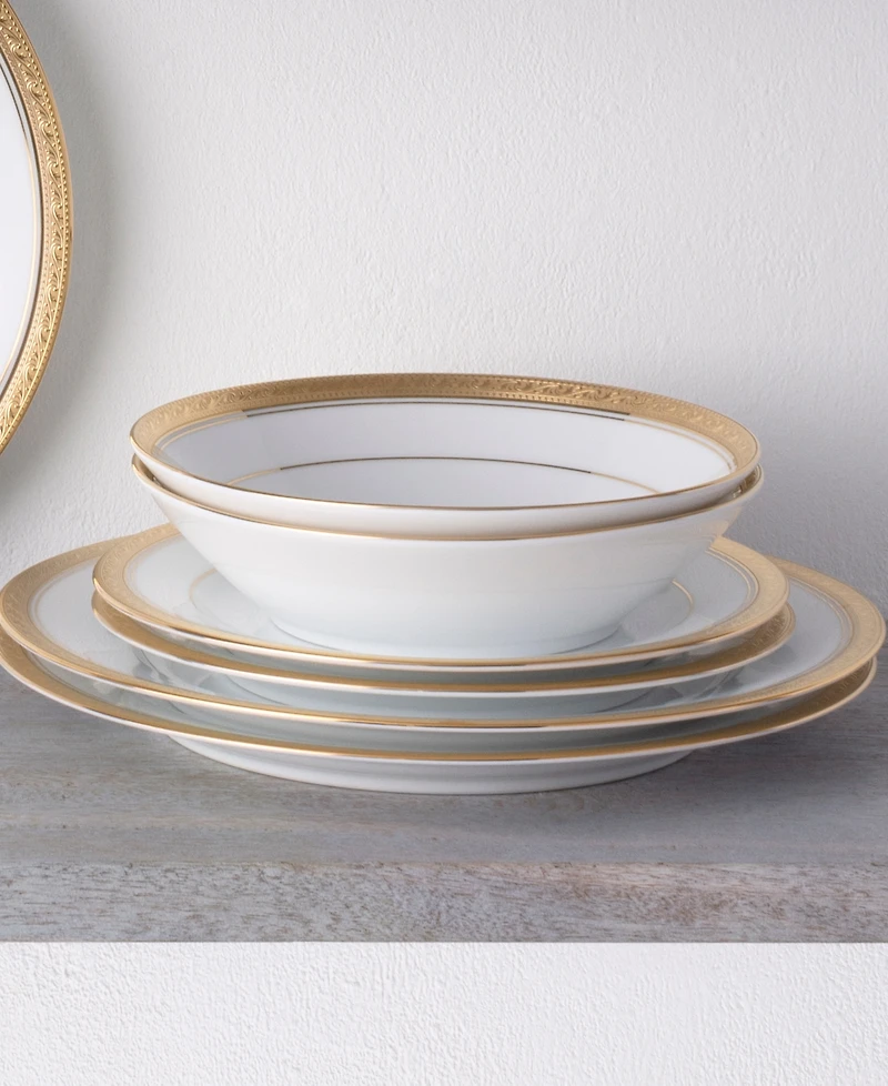 Noritake Crestwood Gold Set of 4 Soup Bowls, Service For 4