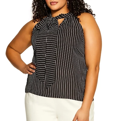 City Chic Women's Mia Stripe Top