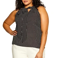 City Chic Women's Mia Stripe Top