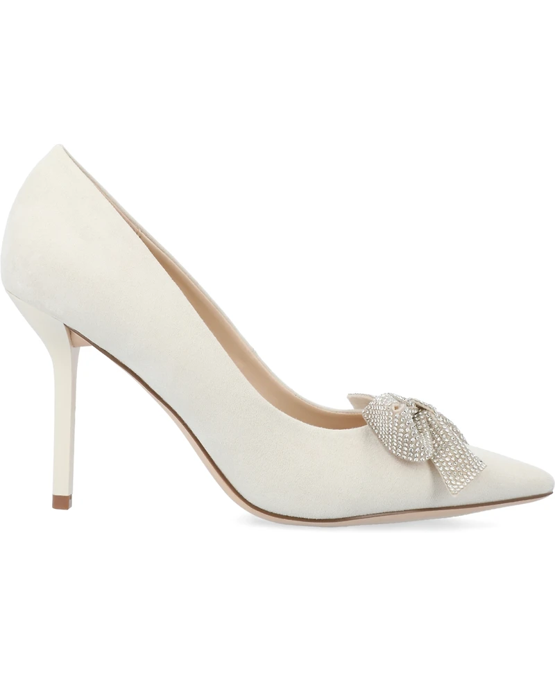 Journee Collection Women's Marcie Rhinestone Bow Pumps
