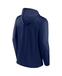 Men's Fanatics Navy, Light Blue Tennessee Titans Ball Carrier Full-Zip Hoodie